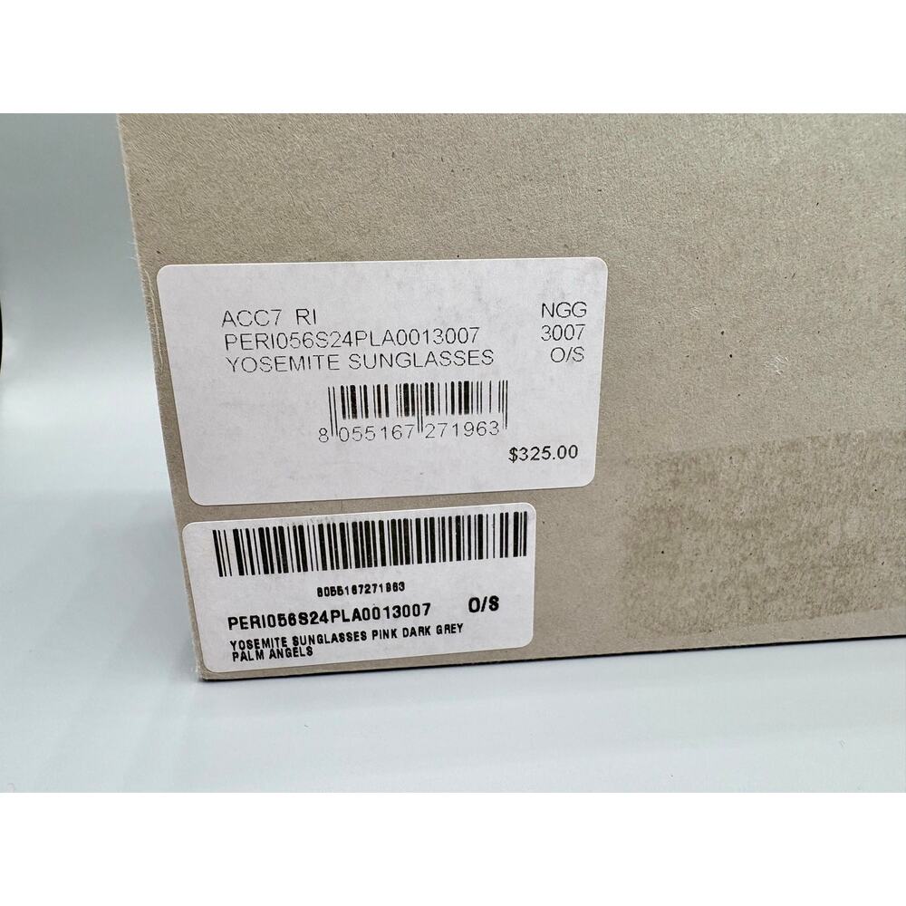 Palm Angels Yosemite Pink Luxury Sunglasses - New In Box - Picture 3 of 8